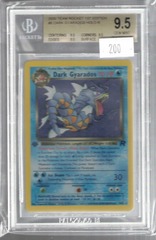 2000 Team Rocket 1st Edition 8 Dark Gyarados Holo R BGS 9.5